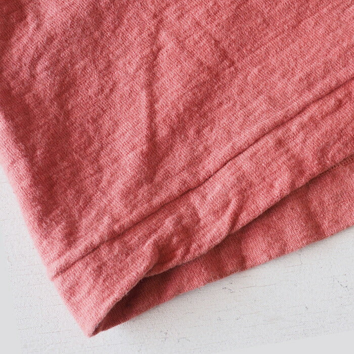 [Nekoposu free shipping] Hand-dyed hand-dyed color plain hanging knitted cotton sheeting organic cotton T-shirt short sleeve “Tokiiro” Men's [OT-TOK] 