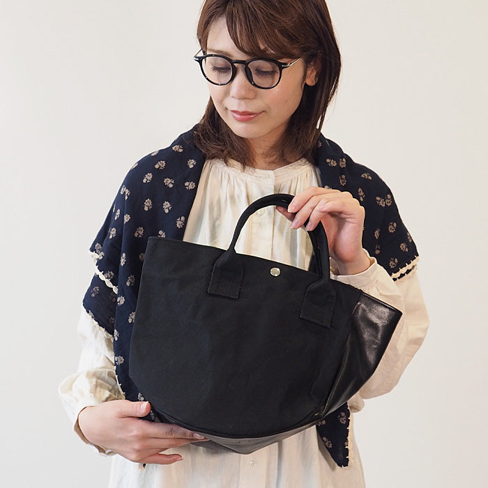 REAL STANDARD life (リアルスタンダードライフ) トートバッグ Sサイズ ブラック “KT Luton HELMETBAG” 倉敷帆布 9号 × 栃木レザー [PA1435]