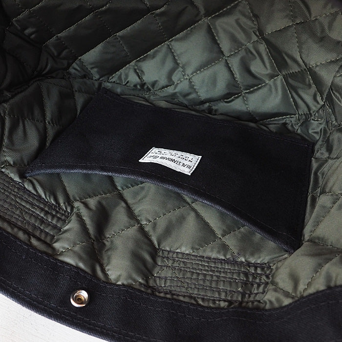 REAL STANDARD life (リアルスタンダードライフ) トートバッグ Sサイズ ブラック “KT Luton HELMETBAG” 倉敷帆布 9号 × 栃木レザー [PA1435]