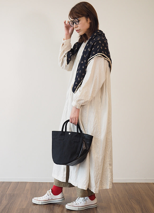 REAL STANDARD life (リアルスタンダードライフ) トートバッグ Sサイズ ブラック “KT Luton HELMETBAG” 倉敷帆布 9号 × 栃木レザー [PA1435]