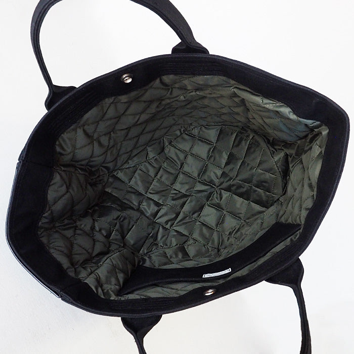 REAL STANDARD life shoulder tote bag M size black “TK Luton HELMETBAG” Kurashiki canvas No.9 x Tochigi leather [PA1438] 