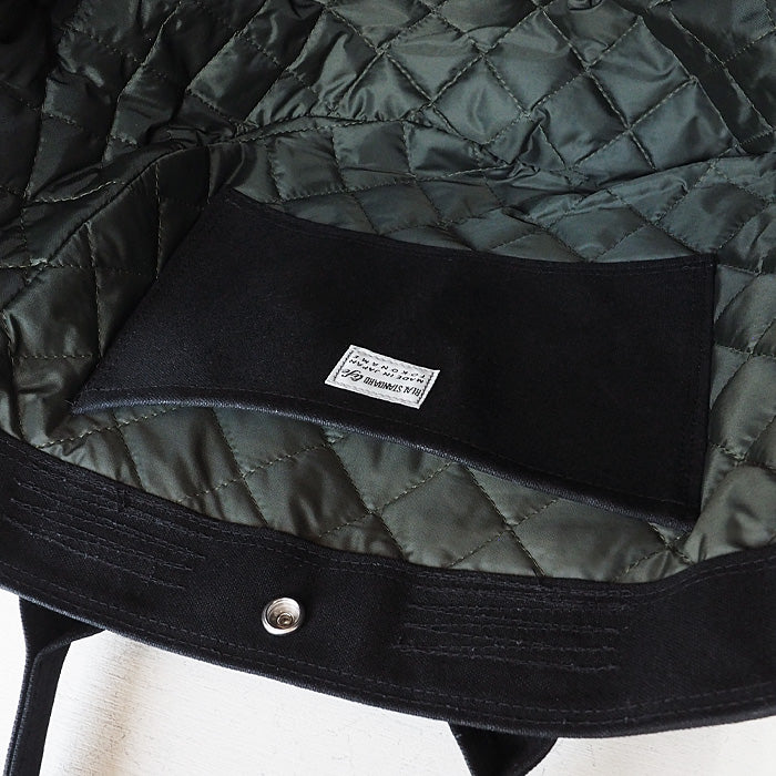 REAL STANDARD life トートバッグ Mサイズ ブラック “TK Luton HELMETBAG” 倉敷帆布 9号 × 栃木レザー [PA1436]