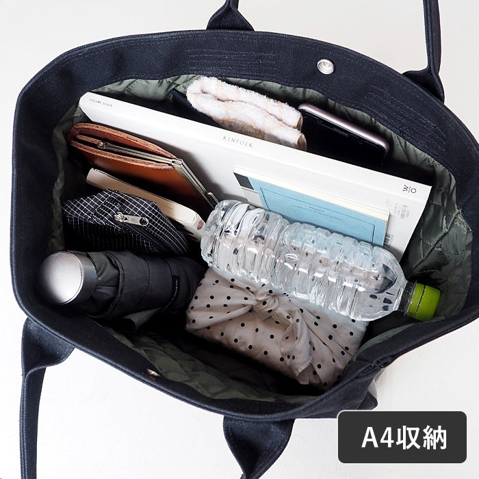 REAL STANDARD life shoulder tote bag M size black “TK Luton HELMETBAG” Kurashiki canvas No.9 x Tochigi leather [PA1438] 