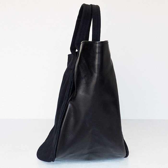 REAL STANDARD life トートバッグ Mサイズ ブラック “TK Luton HELMETBAG” 倉敷帆布 9号 × 栃木レザー [PA1436]