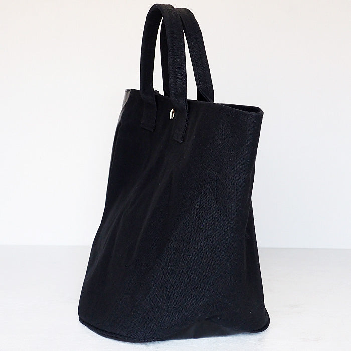 REAL STANDARD life トートバッグ Mサイズ ブラック “TK Luton HELMETBAG” 倉敷帆布 9号 × 栃木レザー [PA1436]