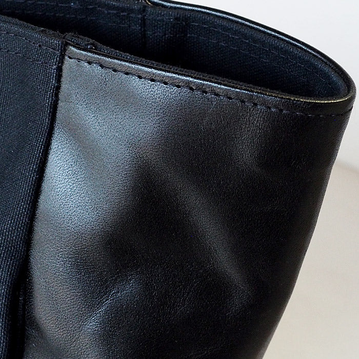REAL STANDARD life tote bag L size black “TK Luton HELMETBAG” Kurashiki canvas No. 9 x Tochigi leather [PA1437] 