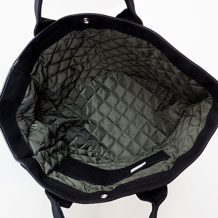 REAL STANDARD life shoulder tote bag L size black “TK Luton HELMETBAG” Kurashiki canvas No. 9 x Tochigi leather [PA1439] 