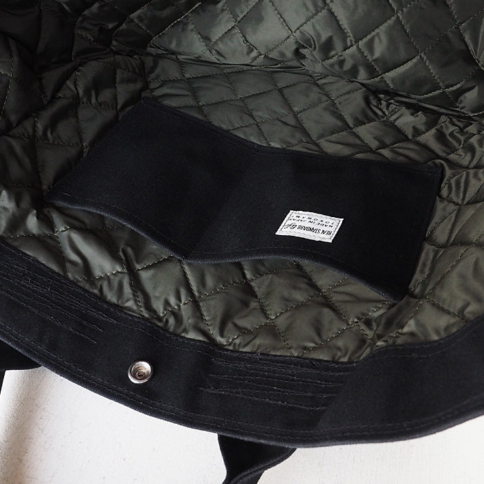 REAL STANDARD life tote bag L size black “TK Luton HELMETBAG” Kurashiki canvas No. 9 x Tochigi leather [PA1437] 