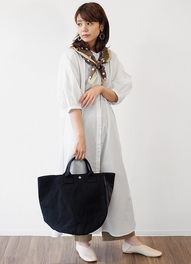 REAL STANDARD life tote bag L size black “TK Luton HELMETBAG” Kurashiki canvas No. 9 x Tochigi leather [PA1437] 