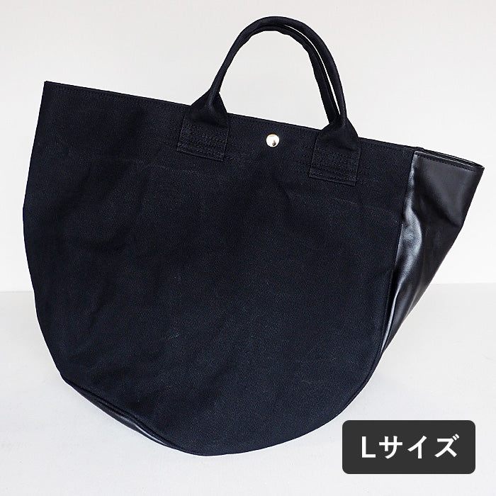 REAL STANDARD life tote bag L size black “TK Luton HELMETBAG” Kurashiki canvas No. 9 x Tochigi leather [PA1437] 