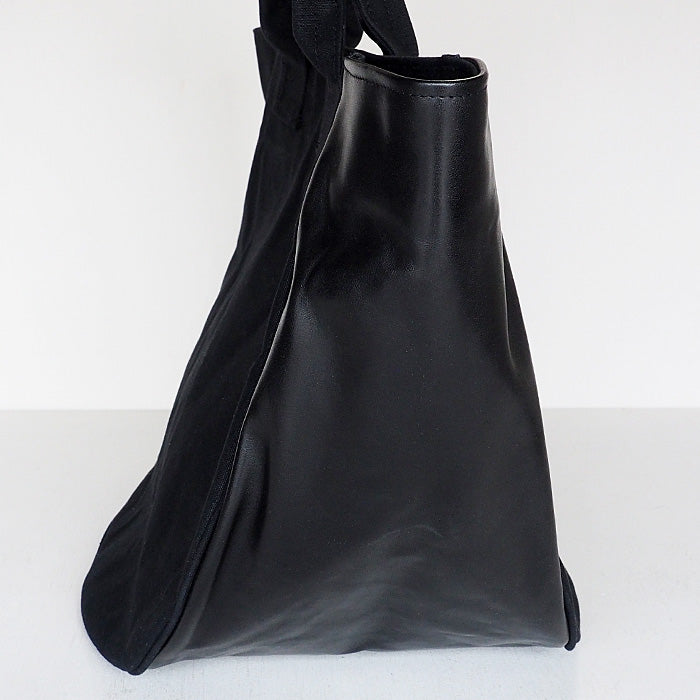 REAL STANDARD life shoulder tote bag L size black “TK Luton HELMETBAG” Kurashiki canvas No. 9 x Tochigi leather [PA1439] 