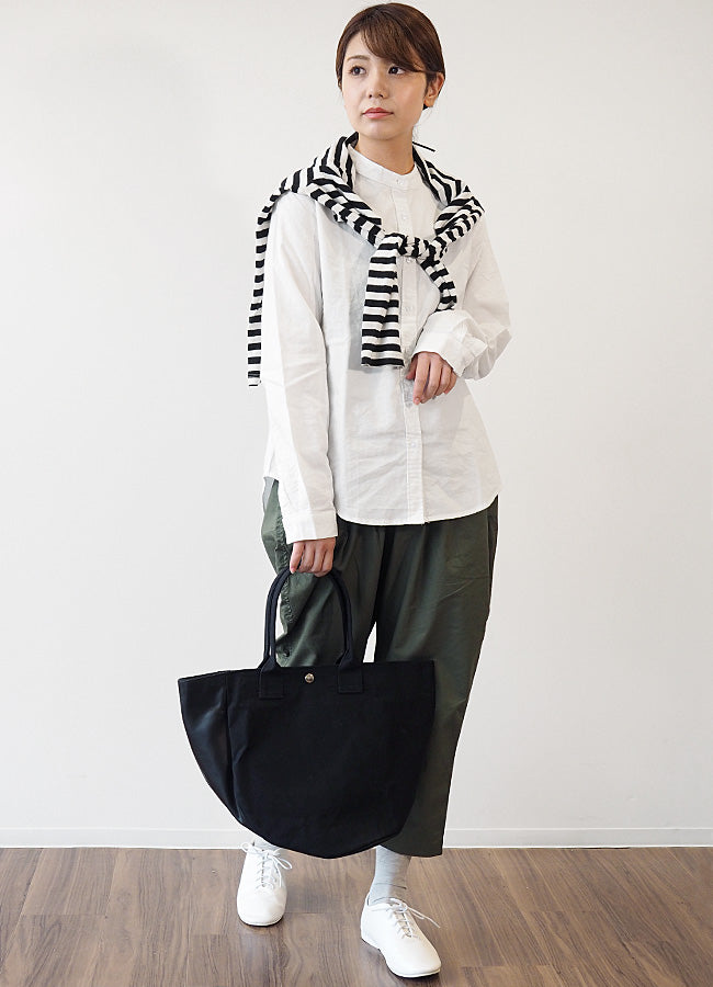 REAL STANDARD life shoulder tote bag M size black “TK Luton HELMETBAG” Kurashiki canvas No.9 x Tochigi leather [PA1438] 