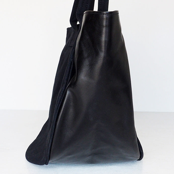 REAL STANDARD life shoulder tote bag M size black “TK Luton HELMETBAG” Kurashiki canvas No.9 x Tochigi leather [PA1438] 