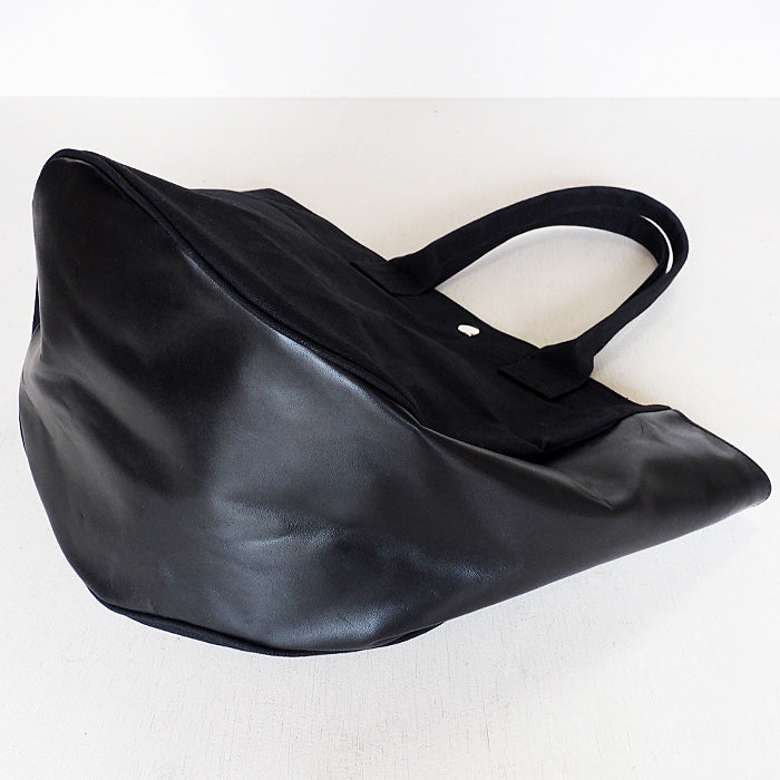 REAL STANDARD life shoulder tote bag M size black “TK Luton HELMETBAG” Kurashiki canvas No.9 x Tochigi leather [PA1438] 