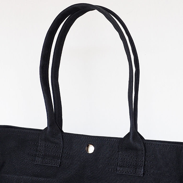 REAL STANDARD life shoulder tote bag L size black “TK Luton HELMETBAG” Kurashiki canvas No. 9 x Tochigi leather [PA1439] 