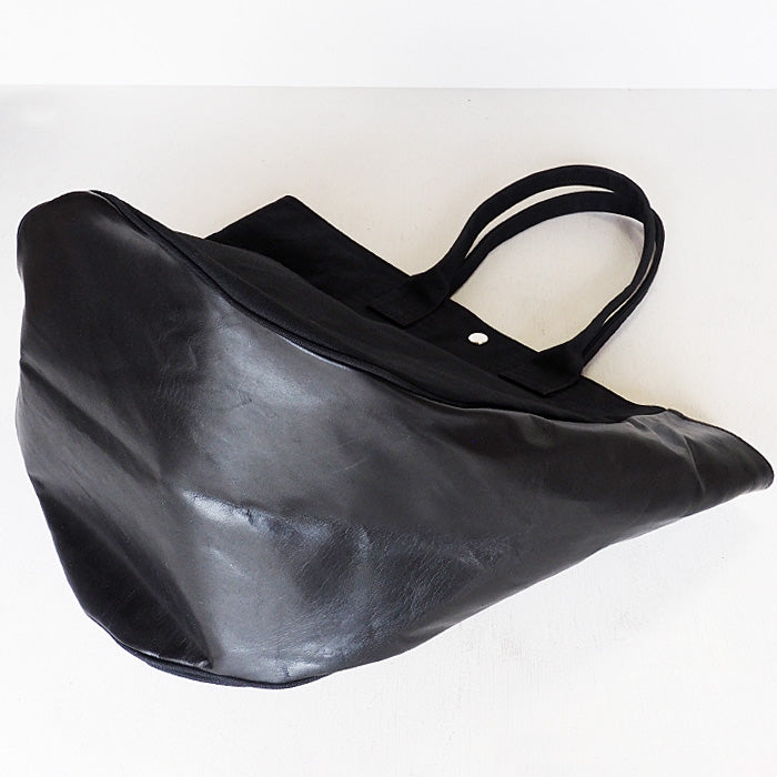 REAL STANDARD life shoulder tote bag L size black “TK Luton HELMETBAG” Kurashiki canvas No. 9 x Tochigi leather [PA1439] 