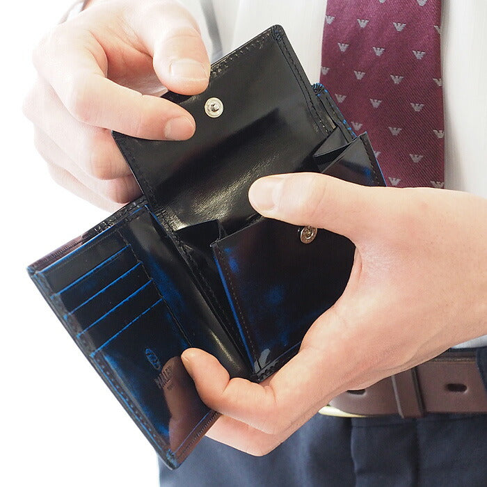 Leather Workshop PARLEY “Parley Classic” Bifold Wallet Premium Royal Blue [PC-05PM-BLUE]