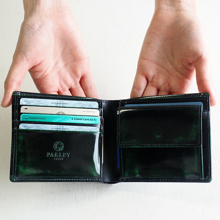 Leather Workshop PARLEY “Parley Classic” Bifold Wallet Premium Georgia Green [PC-05PM-GRN]