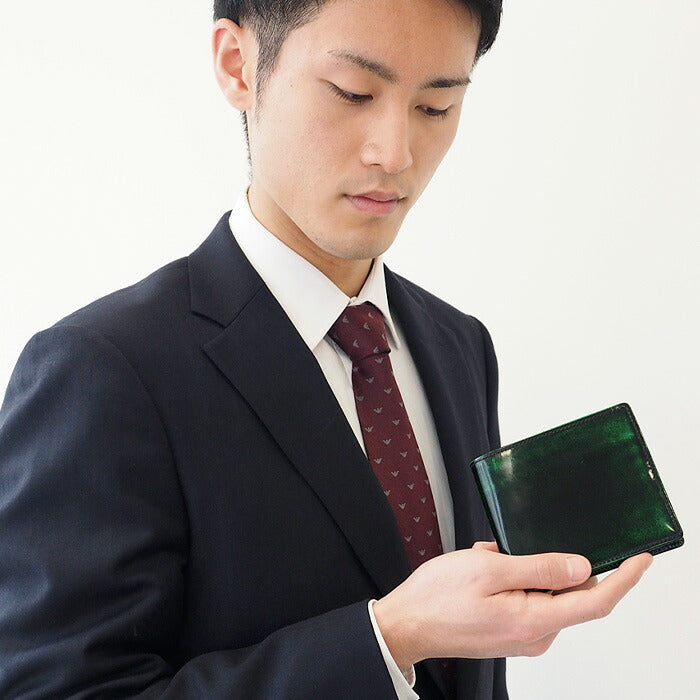 Leather Workshop PARLEY “Parley Classic” Bifold Wallet Premium Georgia Green [PC-05PM-GRN]