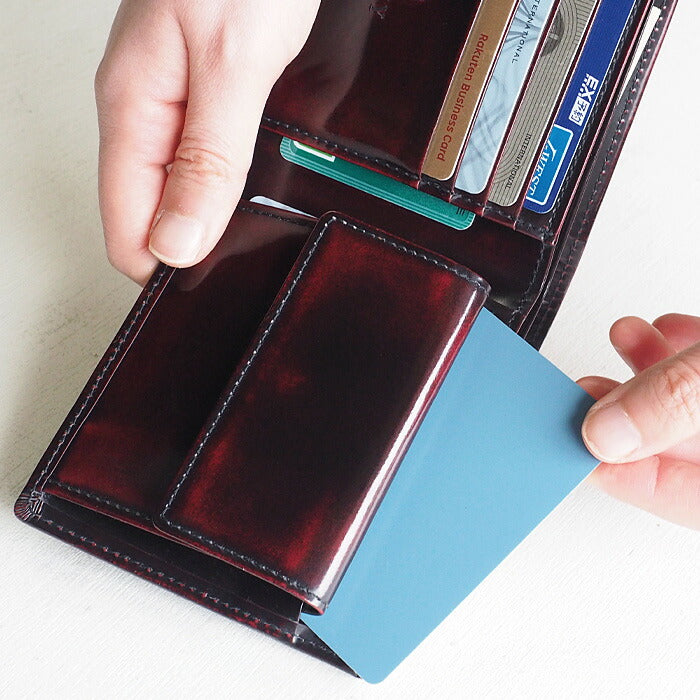 Leather Workshop PARLEY “Parley Classic” Bifold Wallet Premium Raspberry Red [PC-05PM-RED]