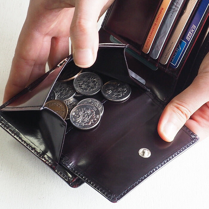 Leather Workshop PARLEY “Parley Classic” Bifold Wallet Premium Raspberry Red [PC-05PM-RED]