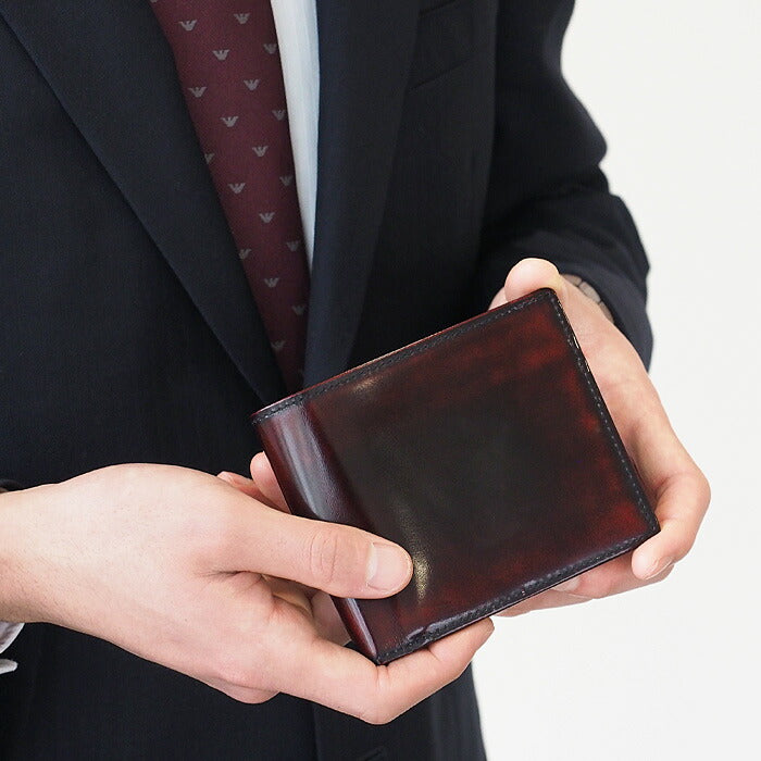 Leather Workshop PARLEY “Parley Classic” Bifold Wallet Premium Raspberry Red [PC-05PM-RED]