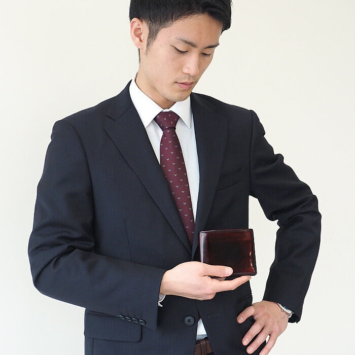 Leather Workshop PARLEY “Parley Classic” Bifold Wallet Premium Raspberry Red [PC-05PM-RED]