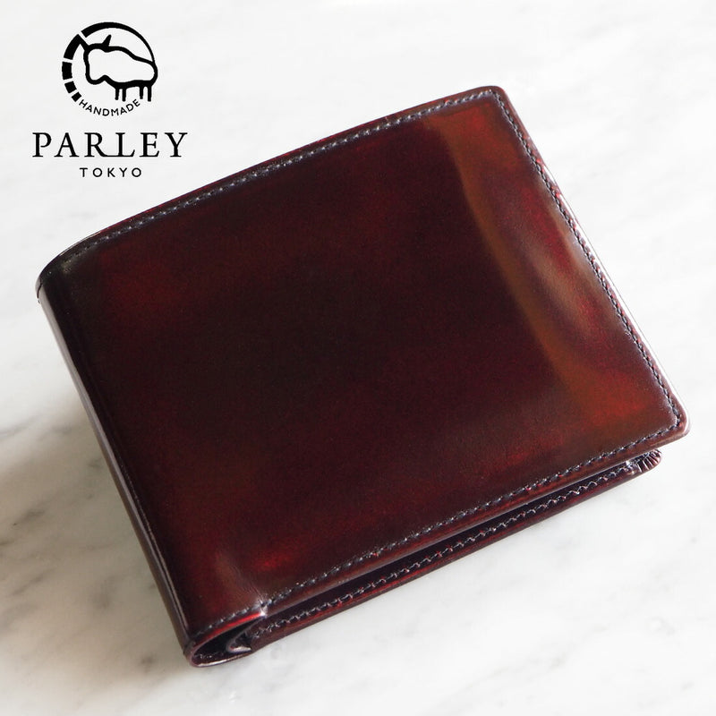 Leather Workshop PARLEY “Parley Classic” Bifold Wallet Premium Raspberry Red [PC-05PM-RED]