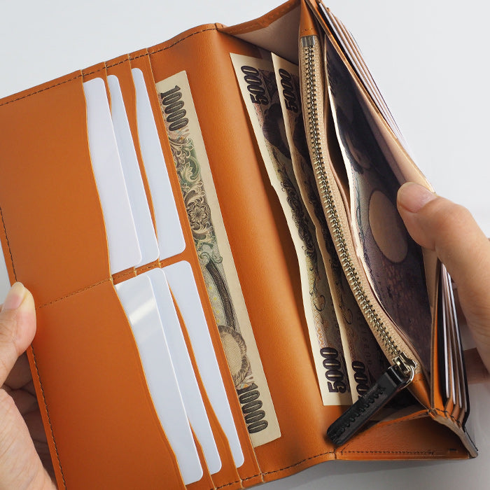 Leather workshop PARLEY "Parley Classic" wallet long wallet (with coin purse) raspberry red [PC-07-RED] 