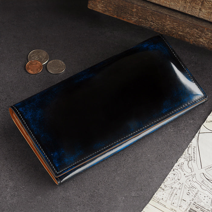 Leather Workshop PARLEY "Parley Classic" Wallet Long Wallet (with coin purse) Royal Blue [PC-07-BLU] 