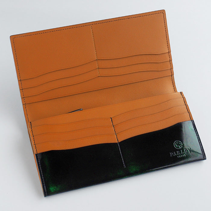 Leather workshop PARLEY "Parley Classic" wallet long wallet (with coin purse) Georgia green [PC-07-GRE] 