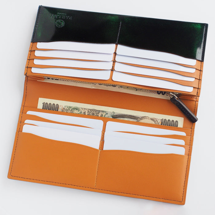 Leather workshop PARLEY "Parley Classic" wallet long wallet (with coin purse) Georgia green [PC-07-GRE] 