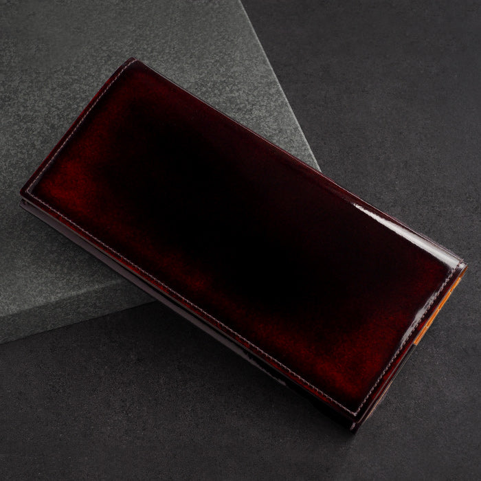 Leather workshop PARLEY "Parley Classic" wallet long wallet (with coin purse) raspberry red [PC-07-RED] 
