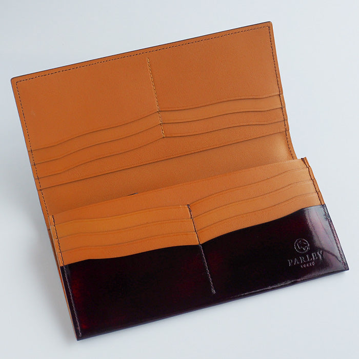 Leather workshop PARLEY "Parley Classic" wallet long wallet (with coin purse) raspberry red [PC-07-RED] 