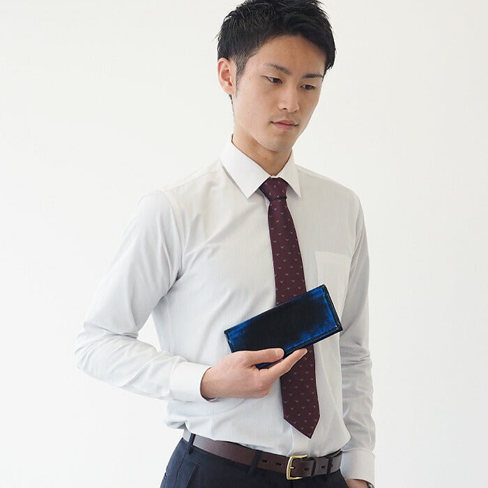 Leather Workshop PARLEY "Parley Classic" Wallet Long Wallet Premium (no coin purse) Royal Blue [PC-07PM-BLUE] 