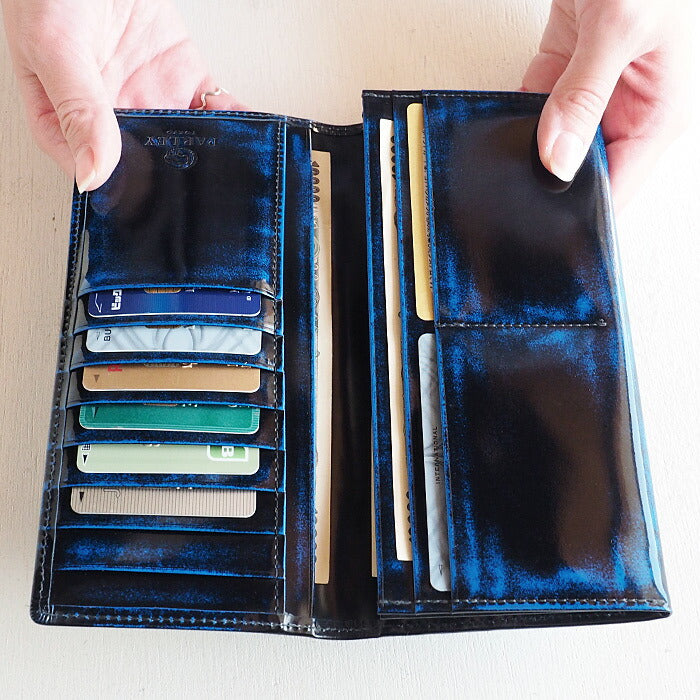 Leather Workshop PARLEY "Parley Classic" Wallet Long Wallet Premium (no coin purse) Royal Blue [PC-07PM-BLUE] 
