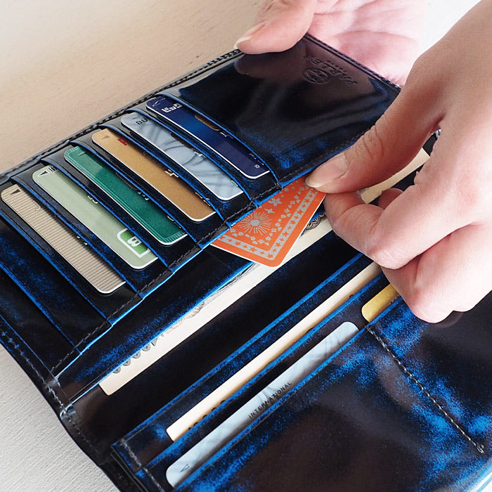 Leather Workshop PARLEY "Parley Classic" Wallet Long Wallet Premium (no coin purse) Royal Blue [PC-07PM-BLUE] 