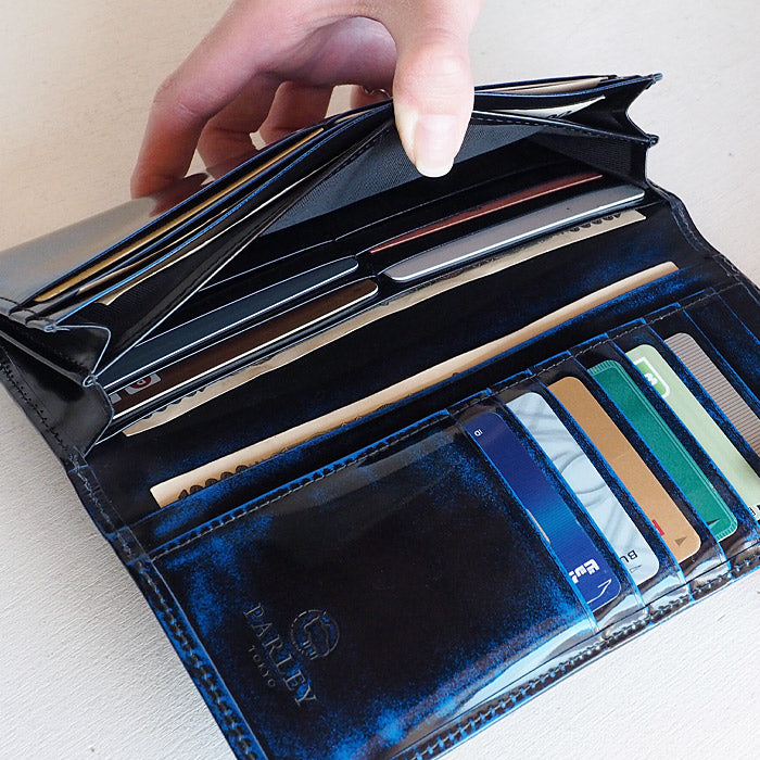 Leather Workshop PARLEY "Parley Classic" Wallet Long Wallet Premium (no coin purse) Royal Blue [PC-07PM-BLUE] 