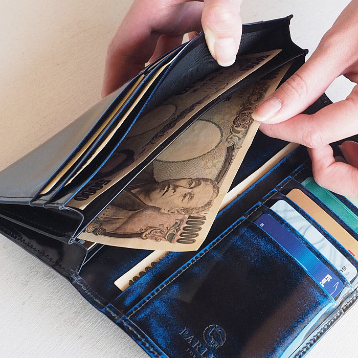Leather Workshop PARLEY "Parley Classic" Wallet Long Wallet Premium (no coin purse) Royal Blue [PC-07PM-BLUE] 