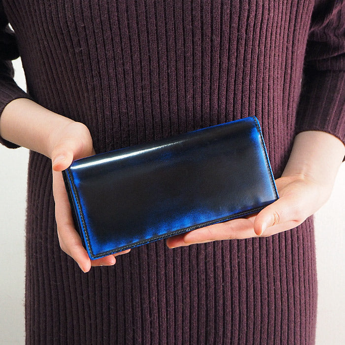 Leather Workshop PARLEY "Parley Classic" Wallet Long Wallet Premium (no coin purse) Royal Blue [PC-07PM-BLUE] 
