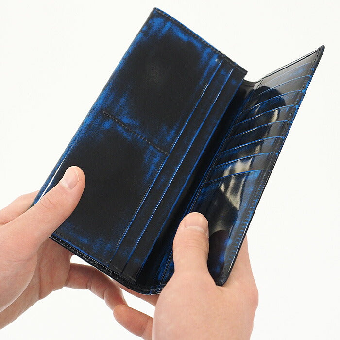 Leather Workshop PARLEY "Parley Classic" Wallet Long Wallet Premium (no coin purse) Royal Blue [PC-07PM-BLUE] 