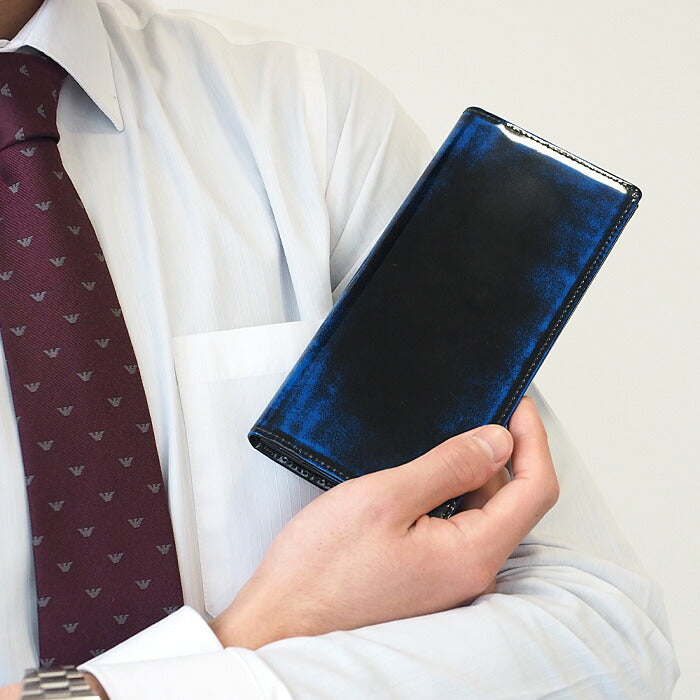 Leather Workshop PARLEY "Parley Classic" Wallet Long Wallet Premium (no coin purse) Royal Blue [PC-07PM-BLUE] 