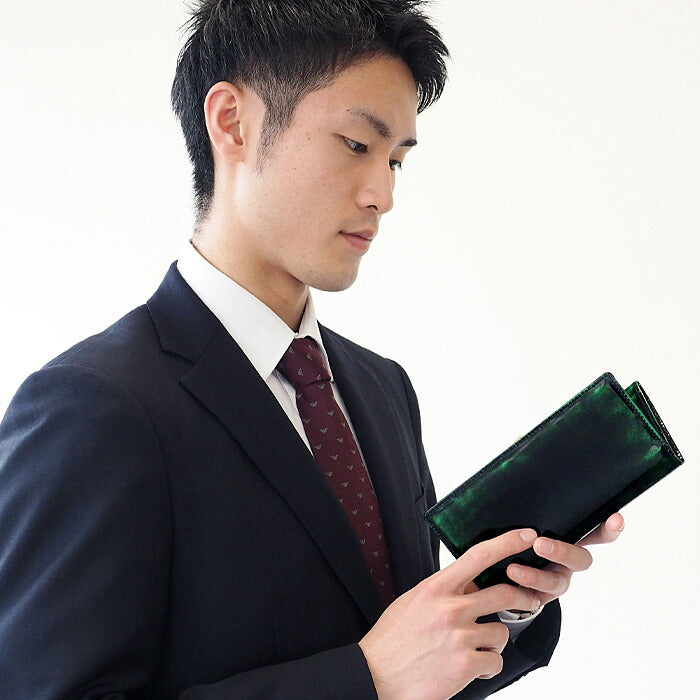 Leather Workshop PARLEY "Parley Classic" Wallet Long Wallet Premium (no coin purse) Georgia Green [PC-07PM-GRN] 