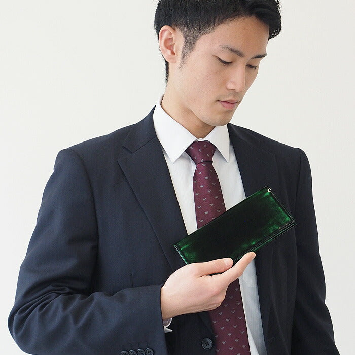 Leather Workshop PARLEY "Parley Classic" Wallet Long Wallet Premium (no coin purse) Georgia Green [PC-07PM-GRN] 