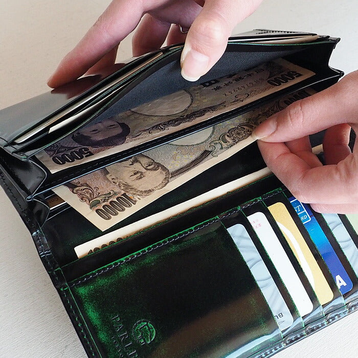Leather Workshop PARLEY "Parley Classic" Wallet Long Wallet Premium (no coin purse) Georgia Green [PC-07PM-GRN] 