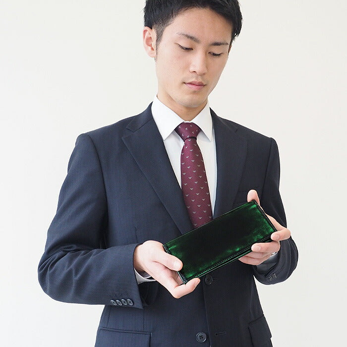 Leather Workshop PARLEY "Parley Classic" Wallet Long Wallet Premium (no coin purse) Georgia Green [PC-07PM-GRN] 