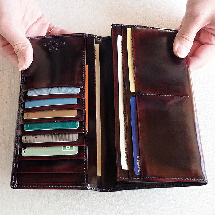 Leather Workshop PARLEY "Parley Classic" Wallet Long Wallet Premium (no coin purse) Raspberry Red [PC-07PM-RED] 