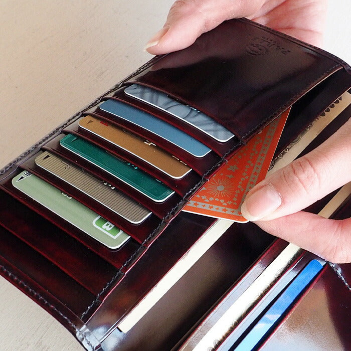 Leather Workshop PARLEY "Parley Classic" Wallet Long Wallet Premium (no coin purse) Raspberry Red [PC-07PM-RED] 