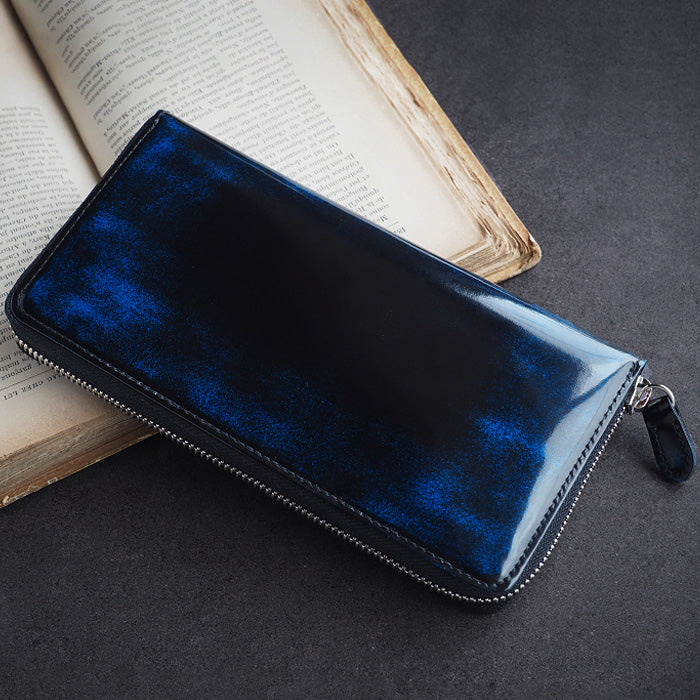 革工房PARLEY(パーリィー) "Parley Classic"(パーリィークラシック) 財布 長財布 ラウンドファスナー ロイヤルブルー [PC-13-BLU]
