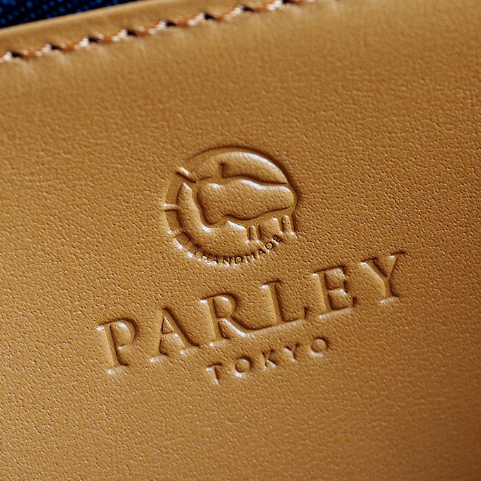 皮具工坊PARLEY“Parley Classic”錢包長款錢包圓形拉鍊寶藍色[PC-13-BLU] 